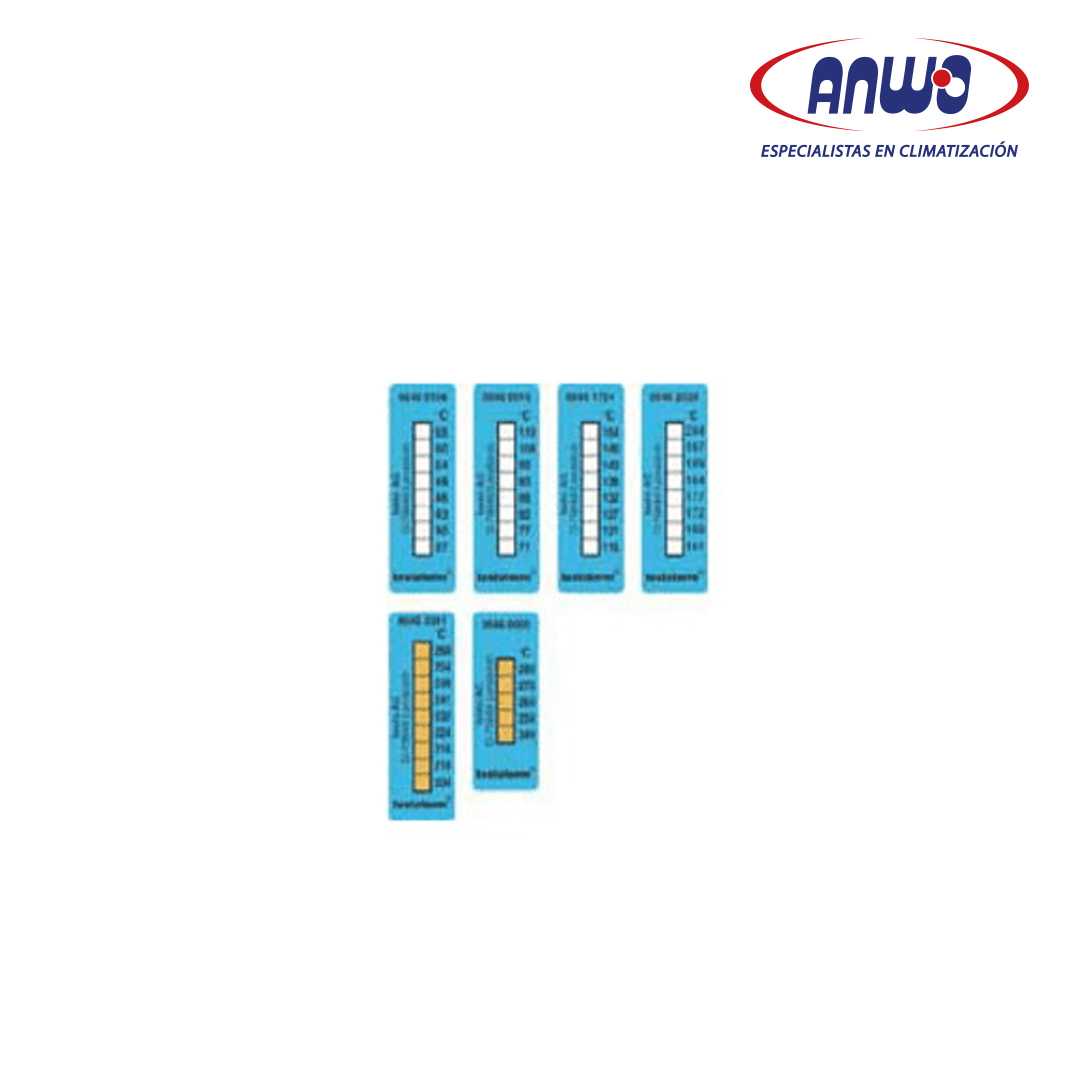 INSTRUMENTO –TIRAS TEMPERATURA – RANGO 161 -204°C (PACK 10 U)